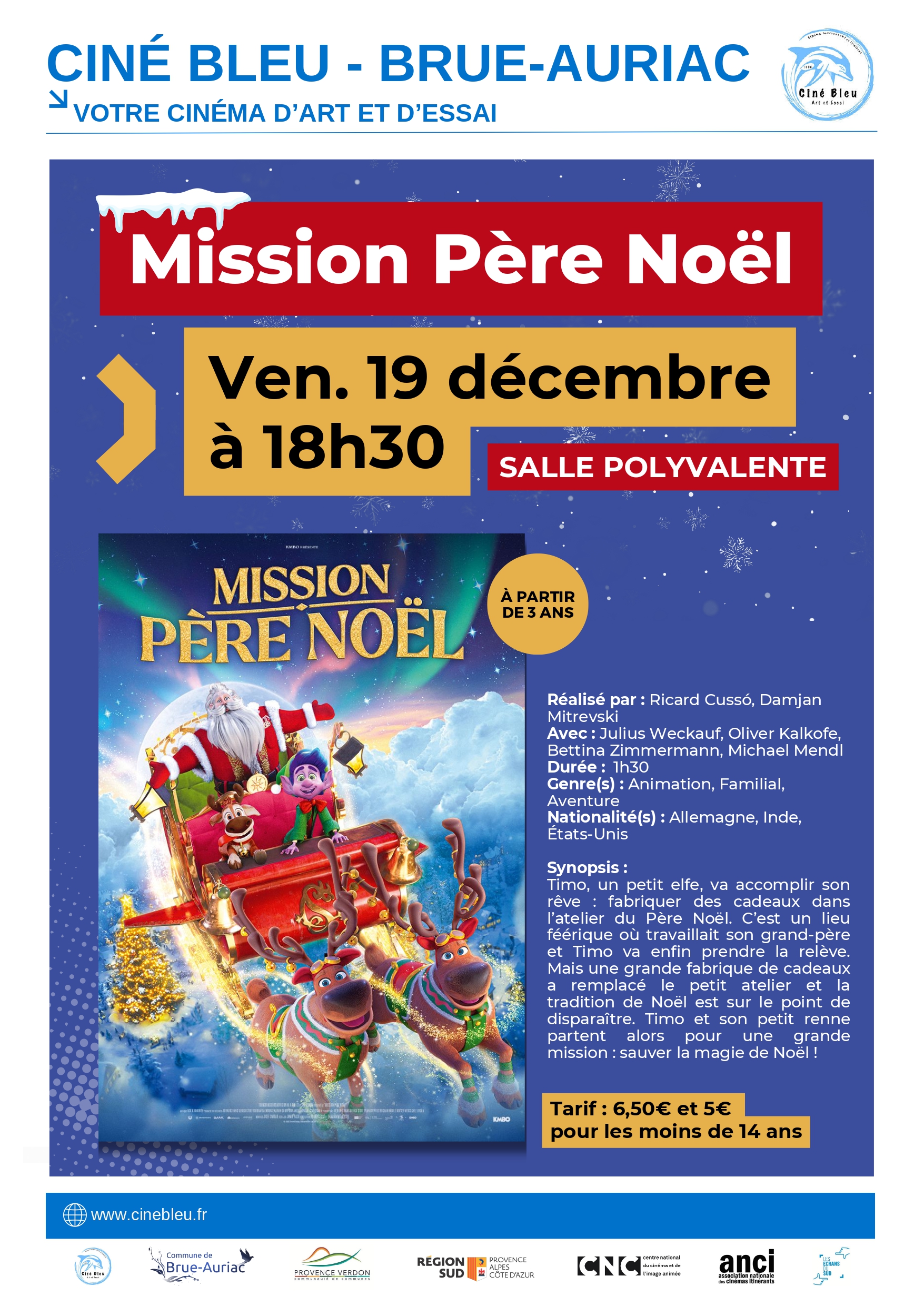 2 films projetés à Brue-Auriac le 19 décembre