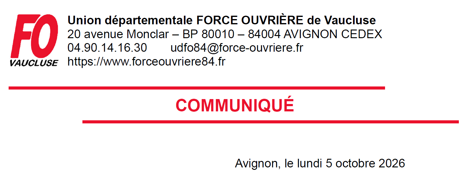 Communiqué de l'UD - Mobilisations lycéennes