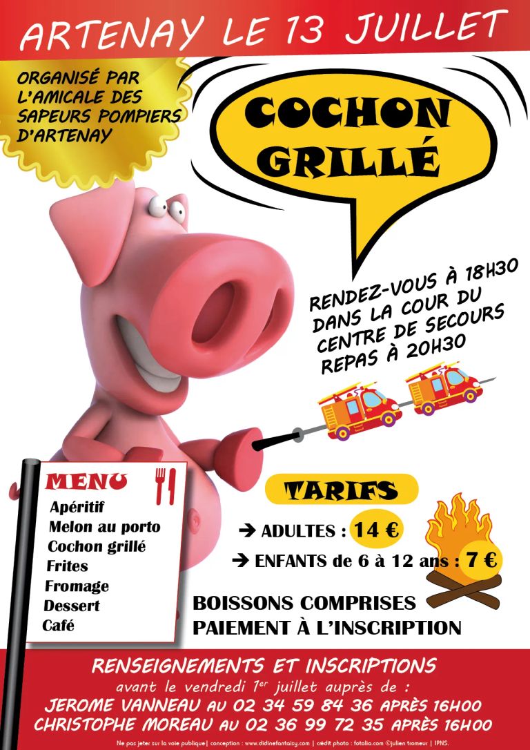 Affiche cochon grille 2011 a4