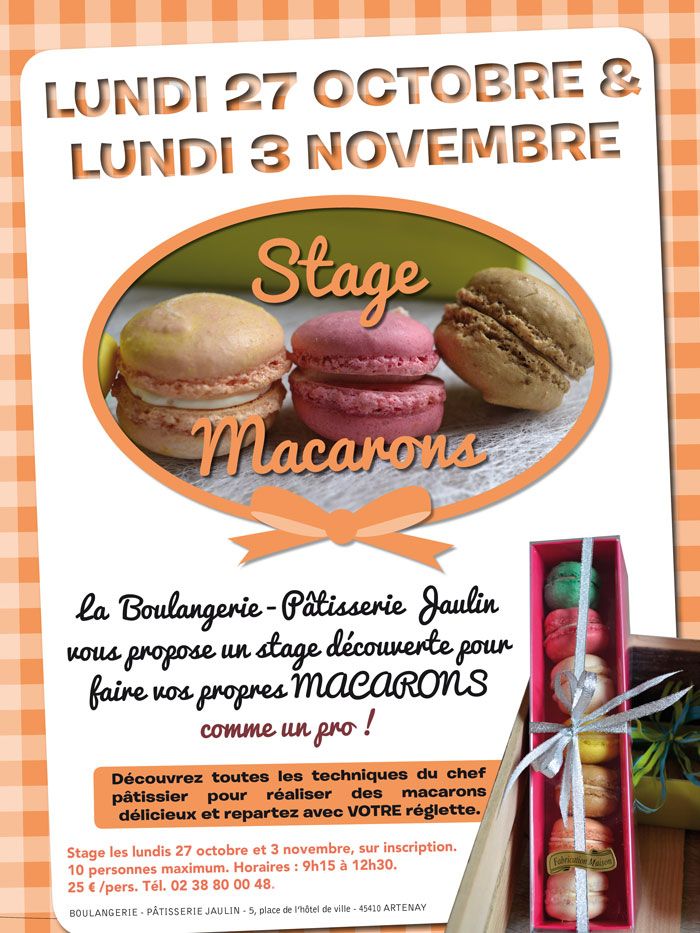 Bouljaulin affiche stage macarons