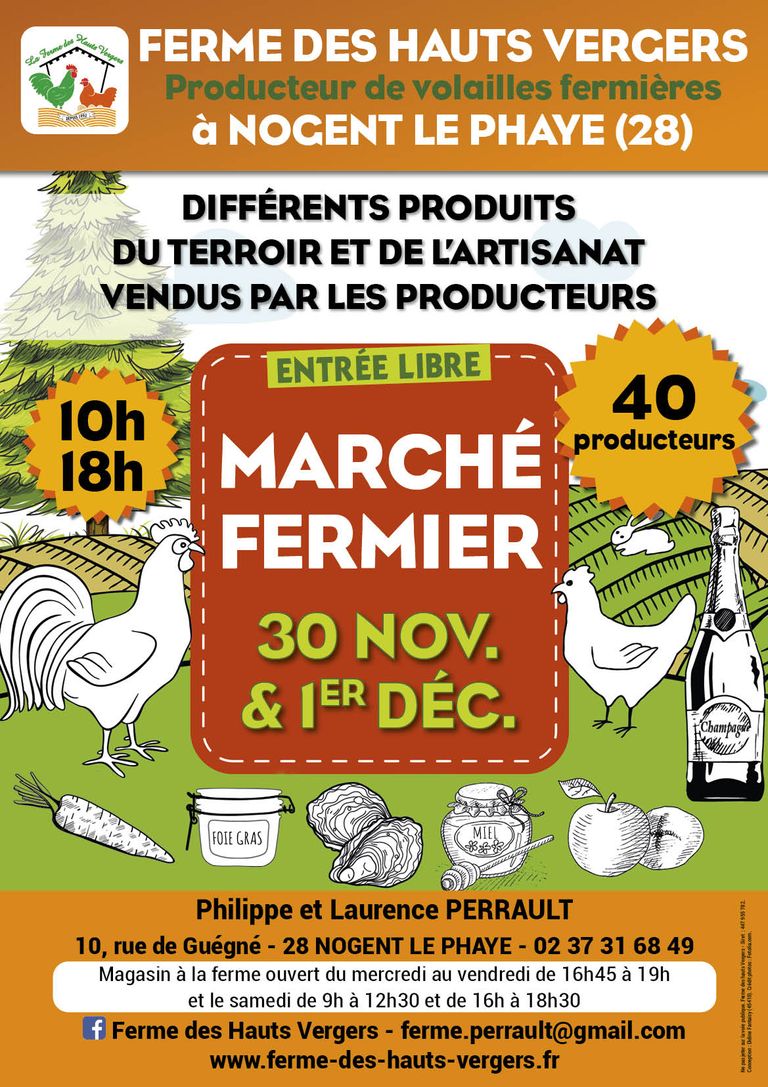 Affiche a3 marche ferme des hauts vergers 2024