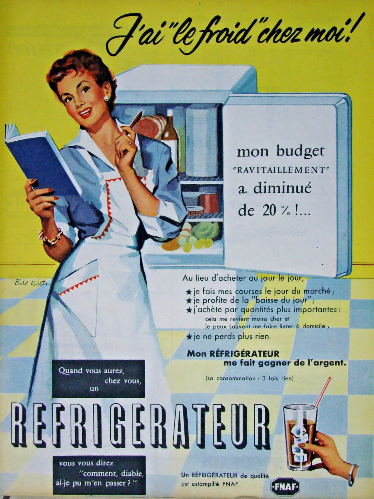 Refrigerateur publicite