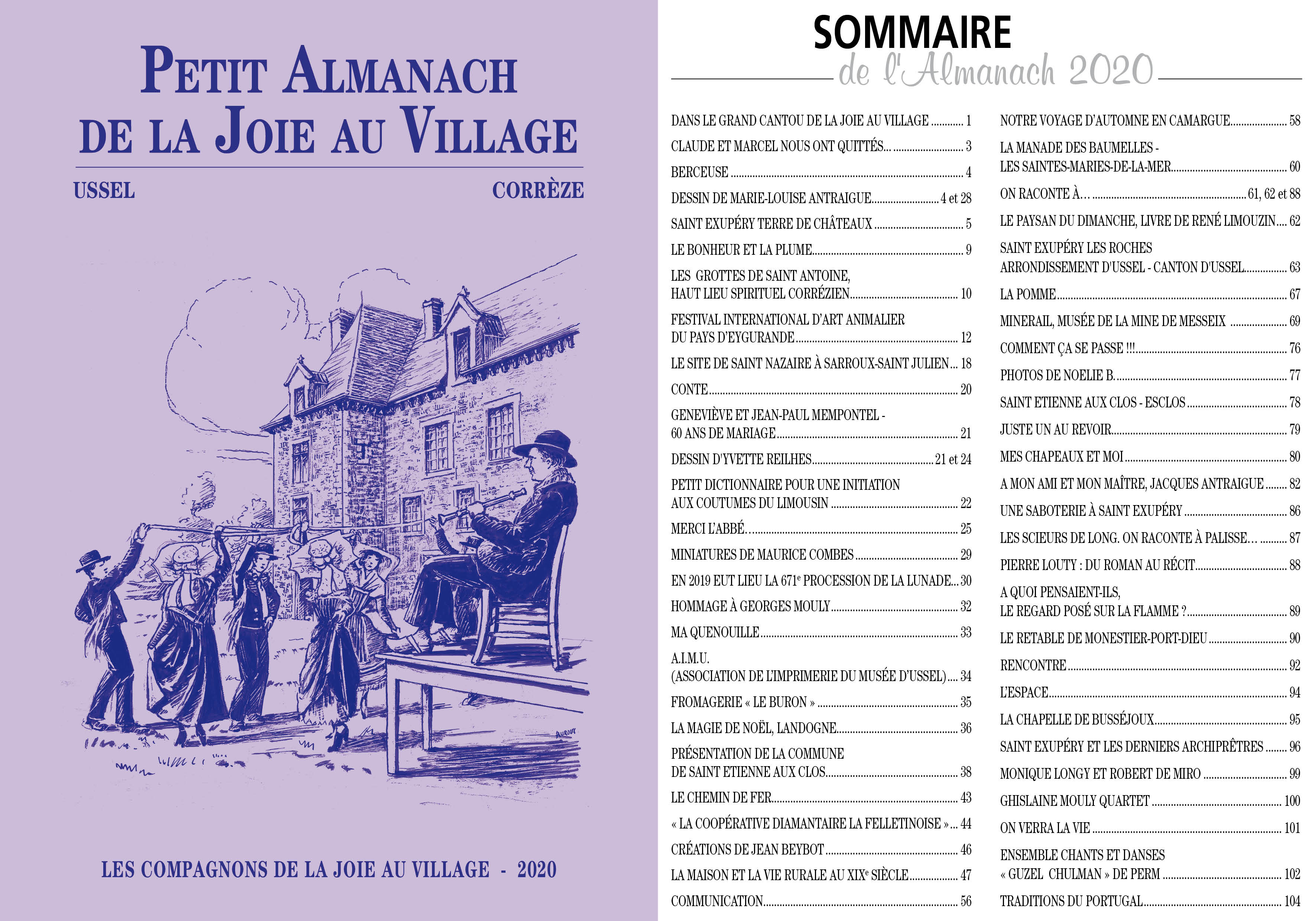 Couv almanach annee 2020