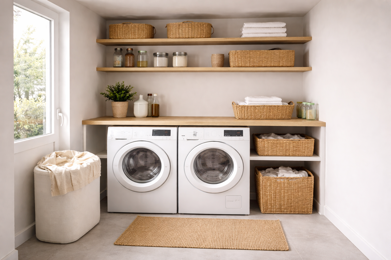 Buanderie maison lotissement amenagement interieur