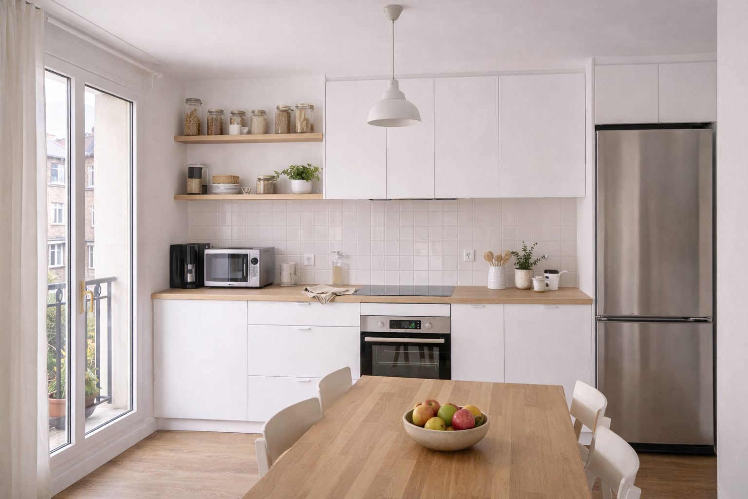 Cuisine appartement ville amenagement fonctionnel lumineux altis habitat