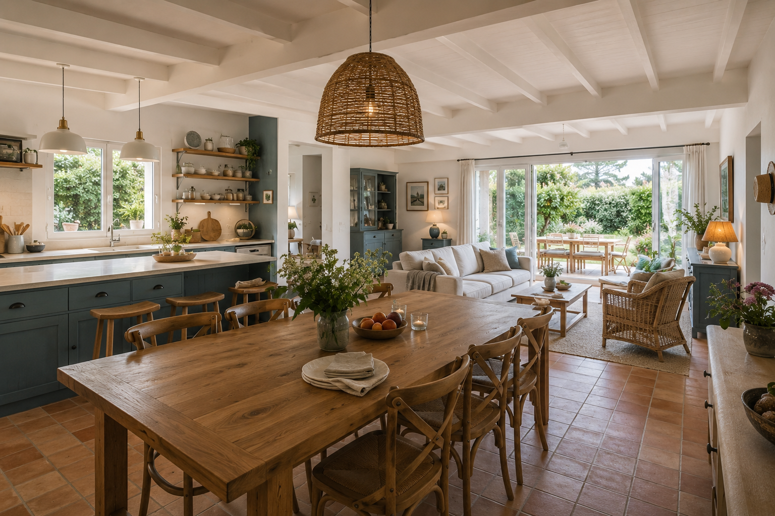 Piece de vie maison familiale vendee
