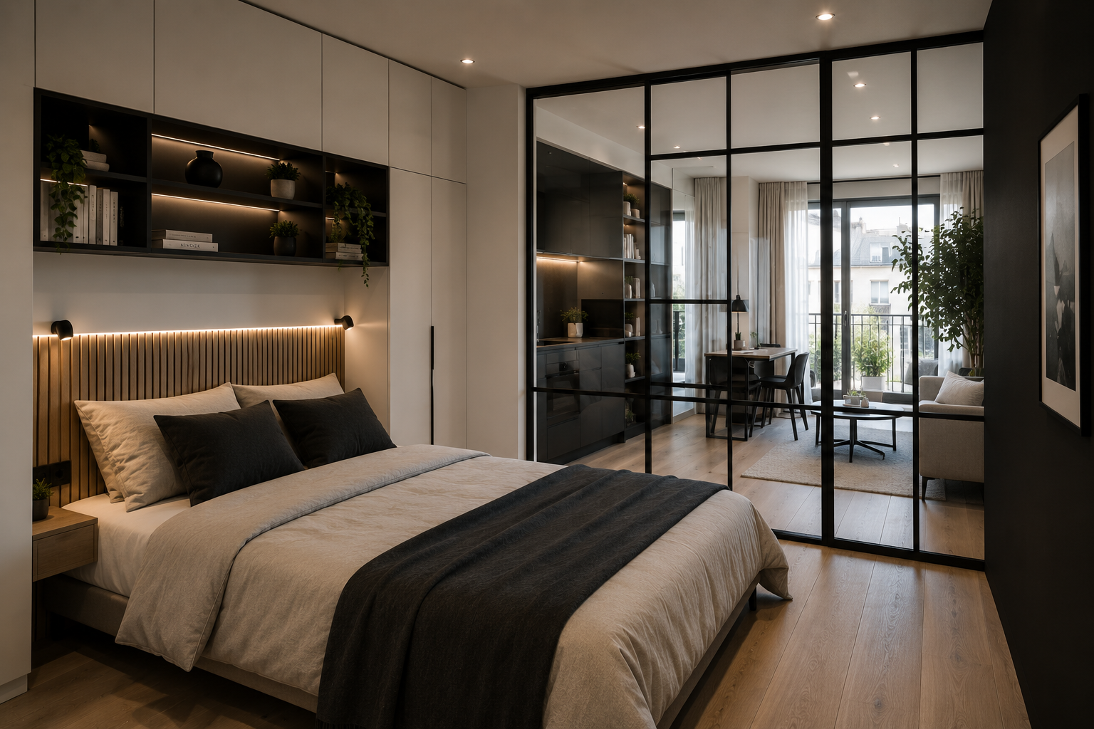 Chambre verriere petite surface