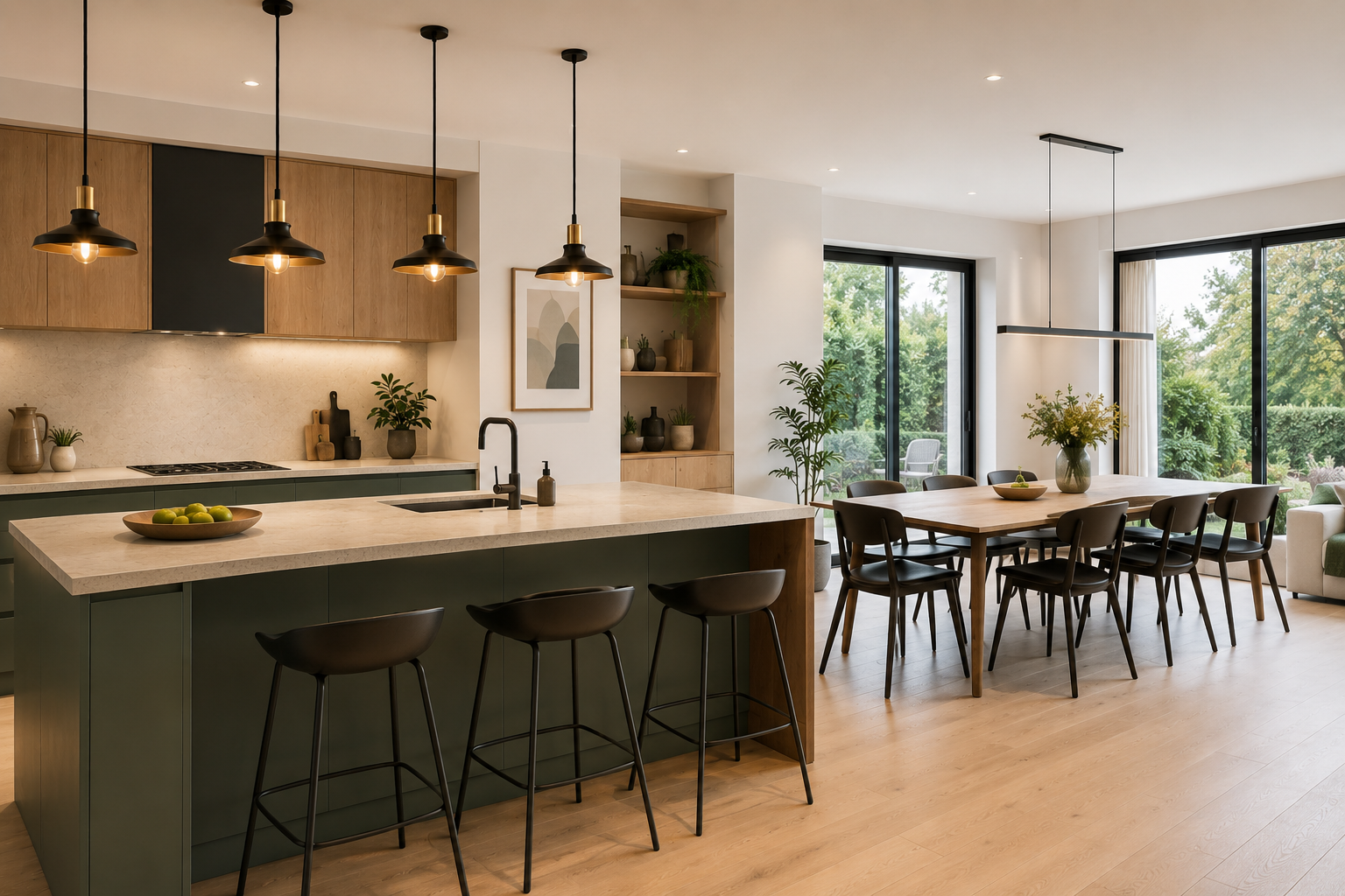 Cuisine ouverte espace repas convivial altis habitat