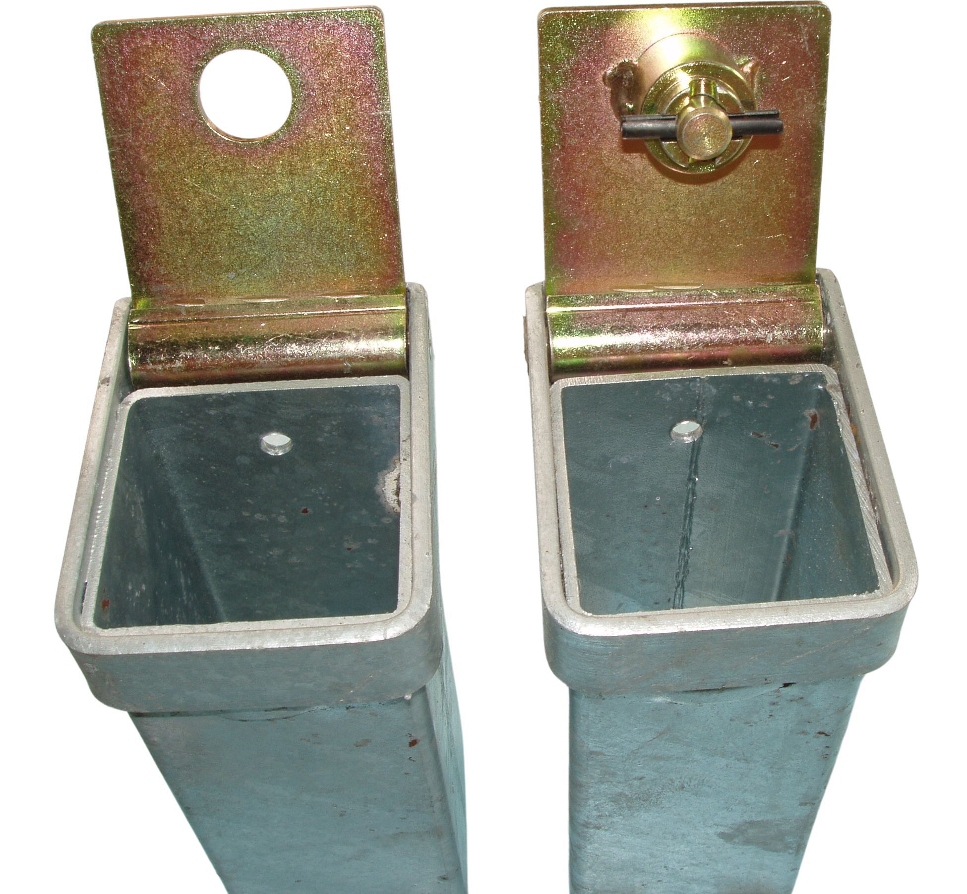 socle potelet amovible ouvert