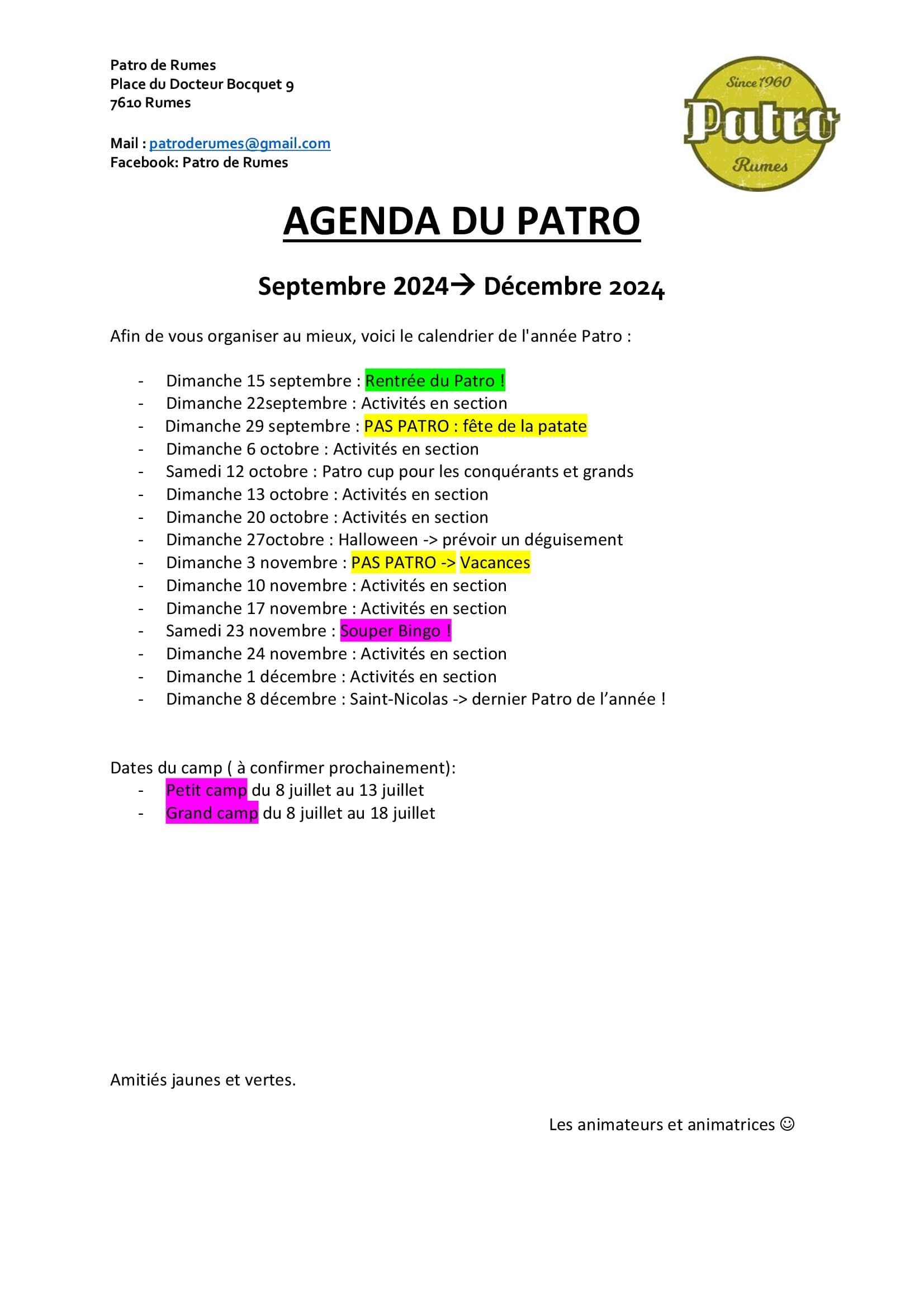 Agenda-septembre-decembre-Rentree-patro 00001