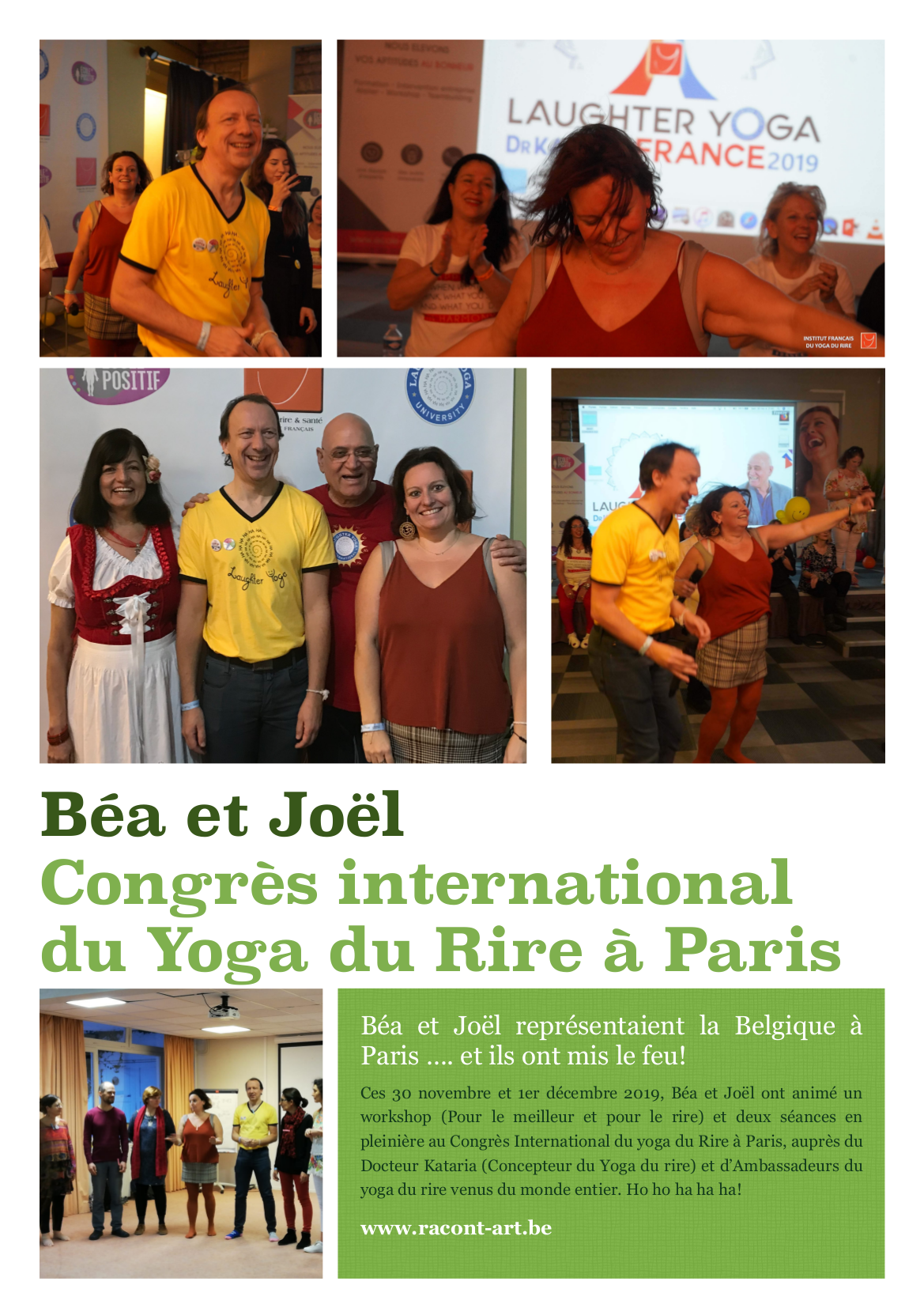 Affiche congres yoga rire 2019