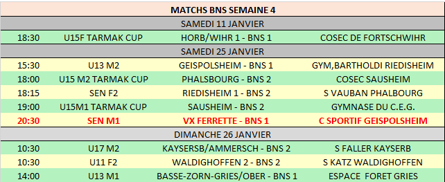 Match semaine 4