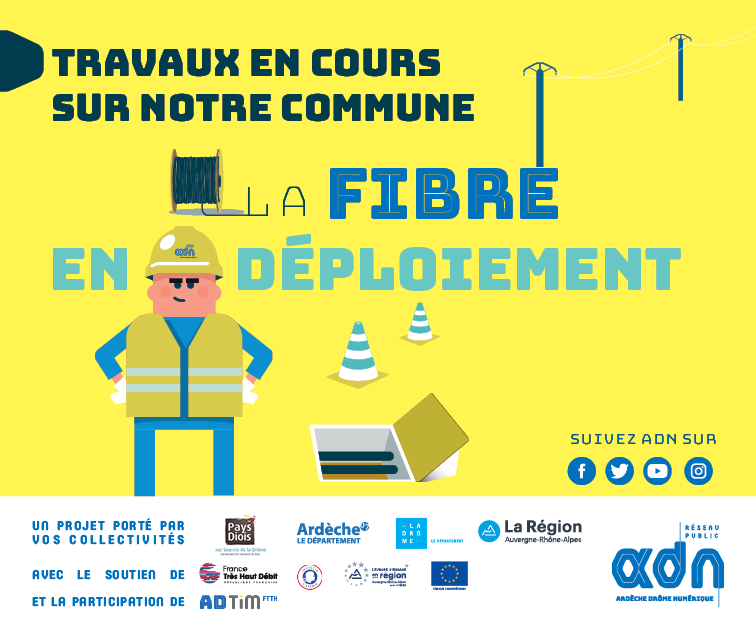 lancement des travaux fibre à Menglon