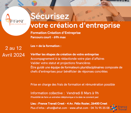 formation creation d'entreprise