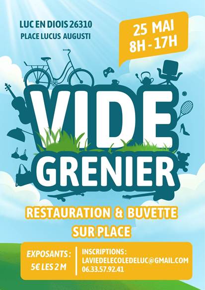 vide grenier 25 MAI