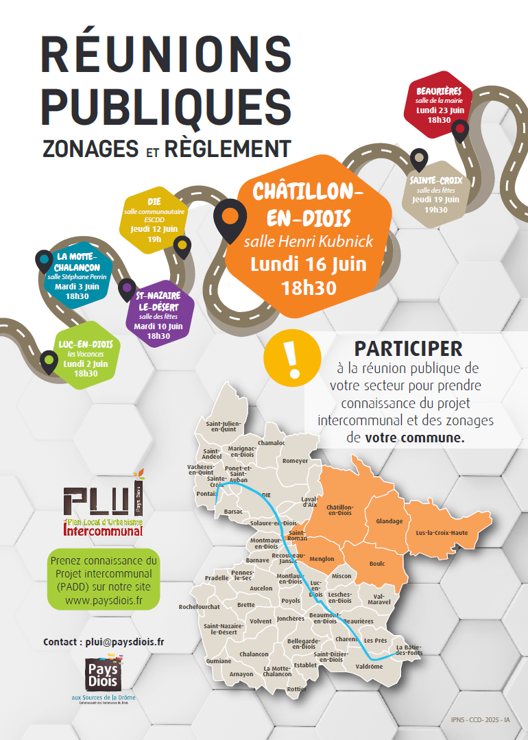 RÉUNIONS PUBLIQUES PLUi