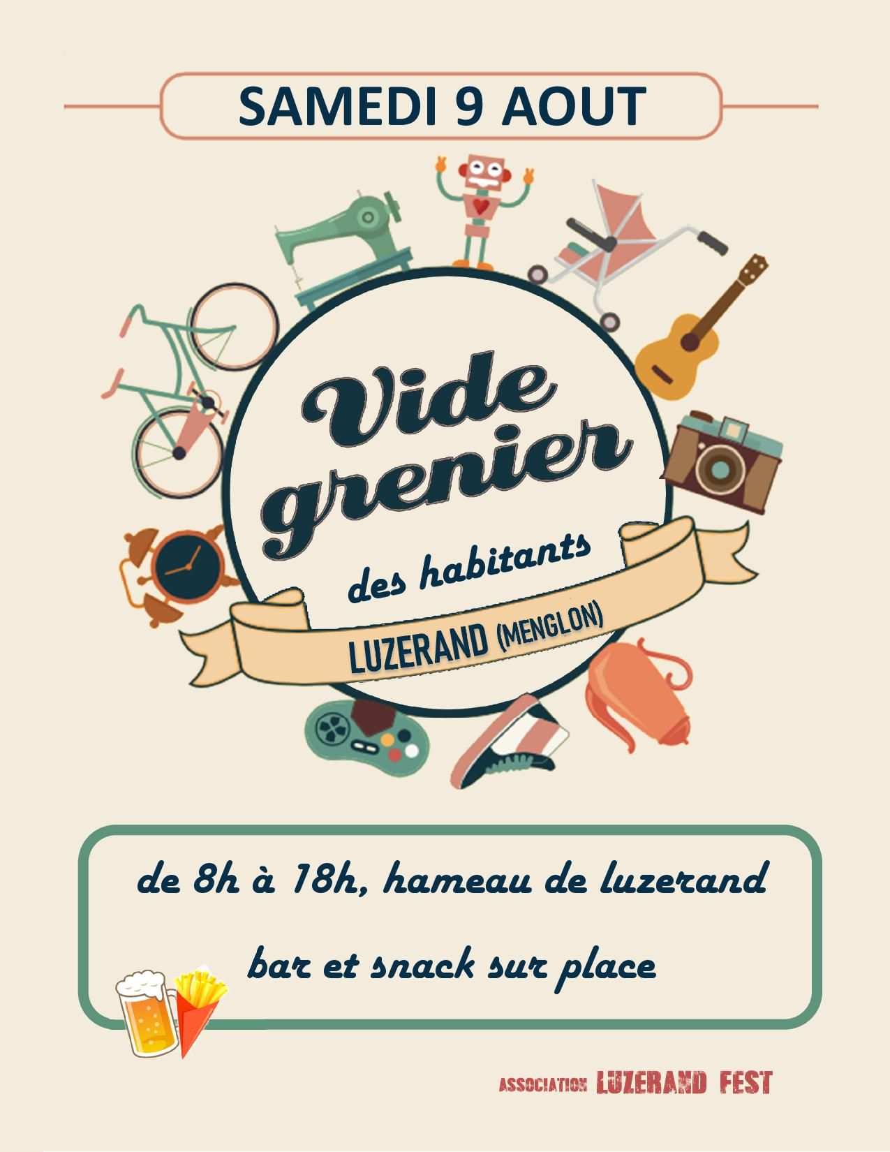 Vide grenier de Luzerand