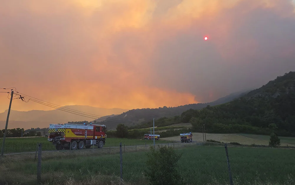 INCENDIE EN COURS
