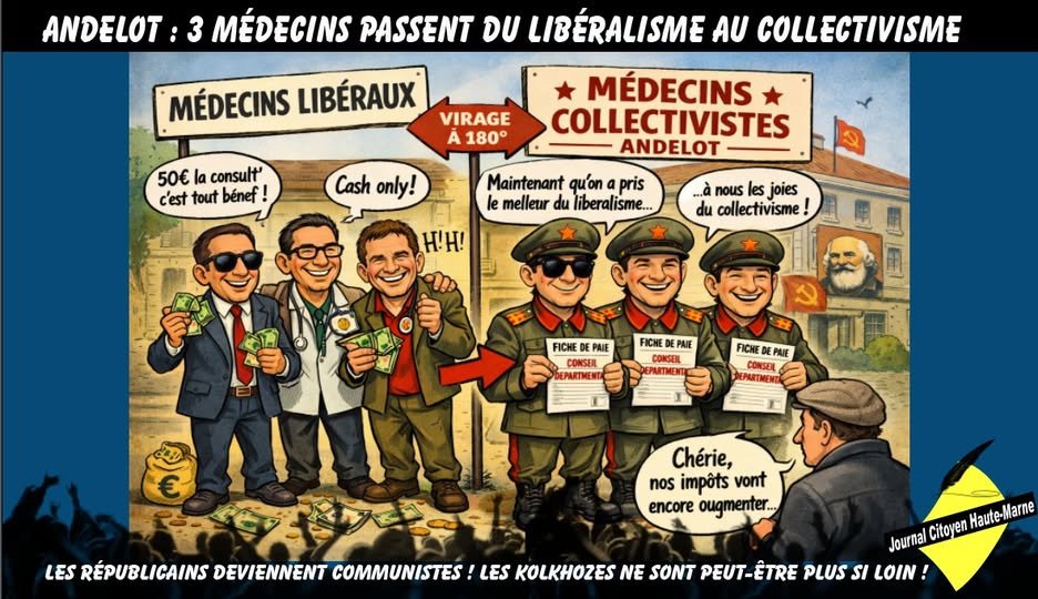 ANDELOT : trois médecins passent du libéralisme au collectivisme