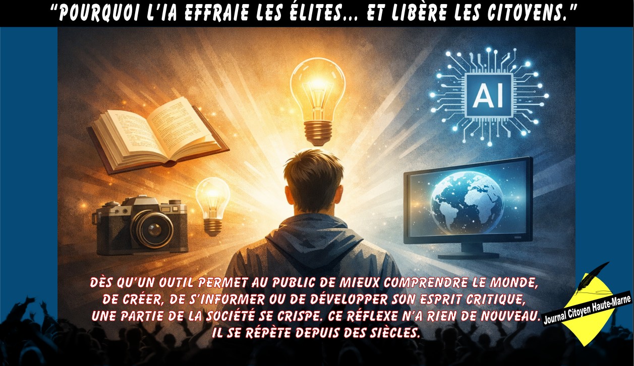 Pourquoi l’IA effraie les élites… et libère les citoyens.