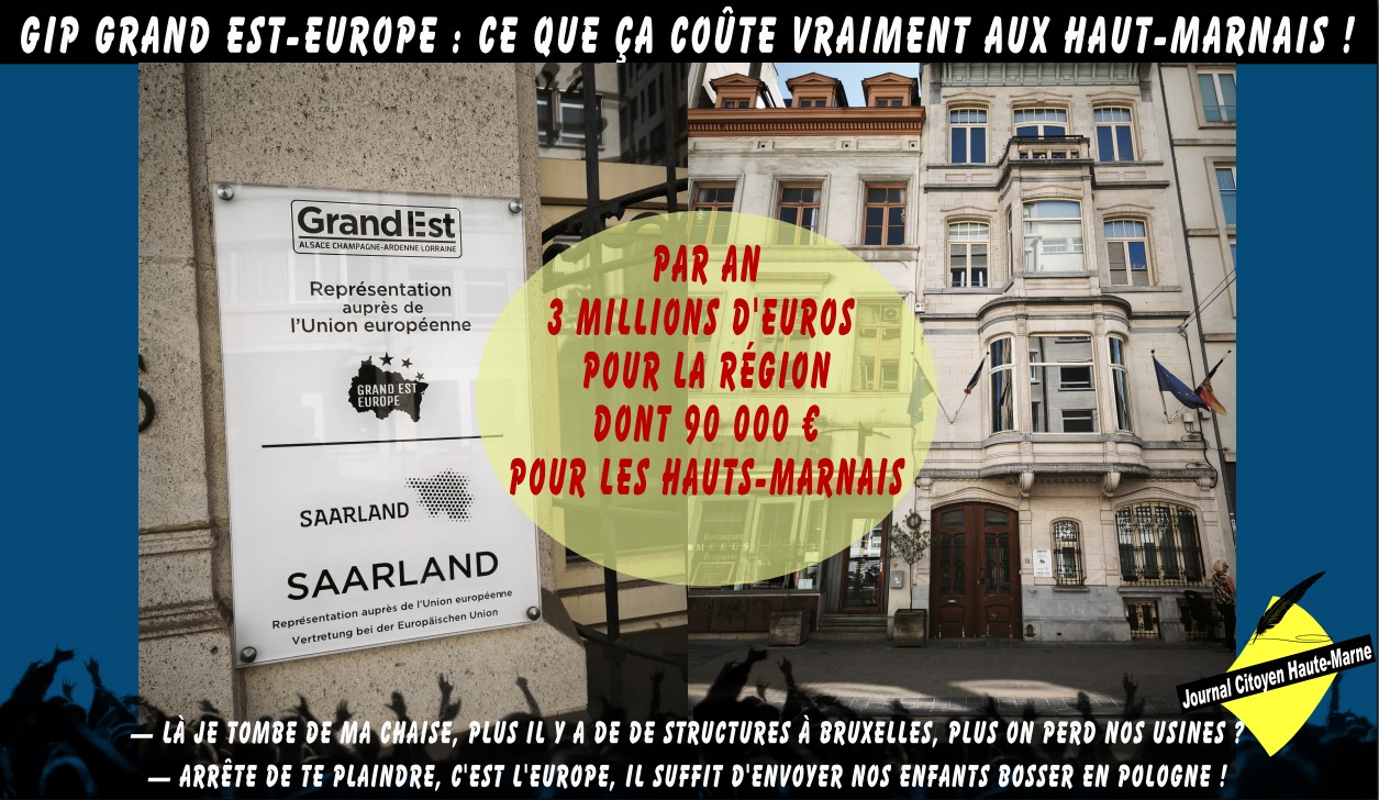 GIP Grand Est‑Europe : la facture cachée pour les Haut‑Marnais 