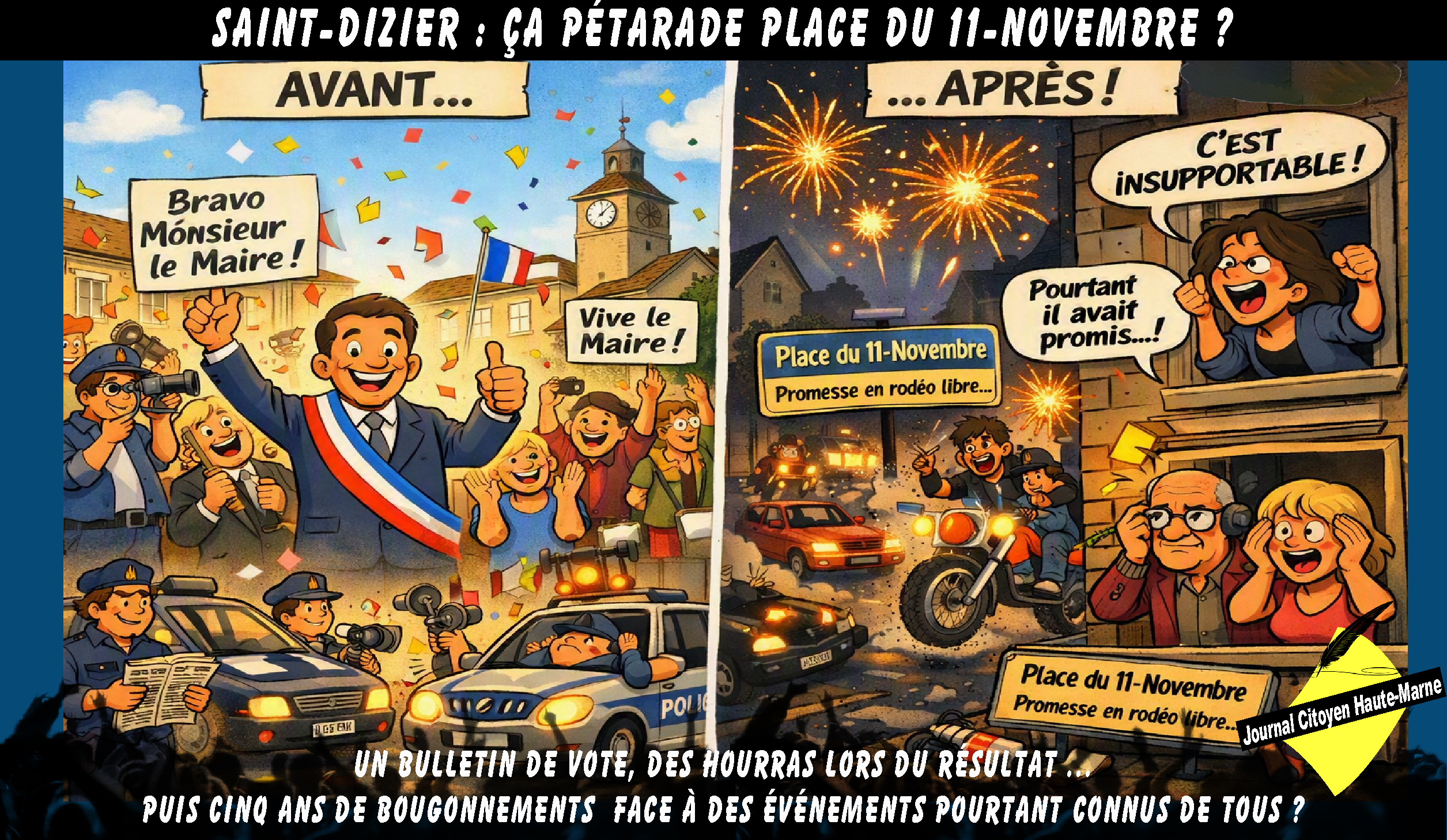 Saint‑Dizier : la place du 11‑Novembre s’enflamme, les habitants s’exaspèrent.