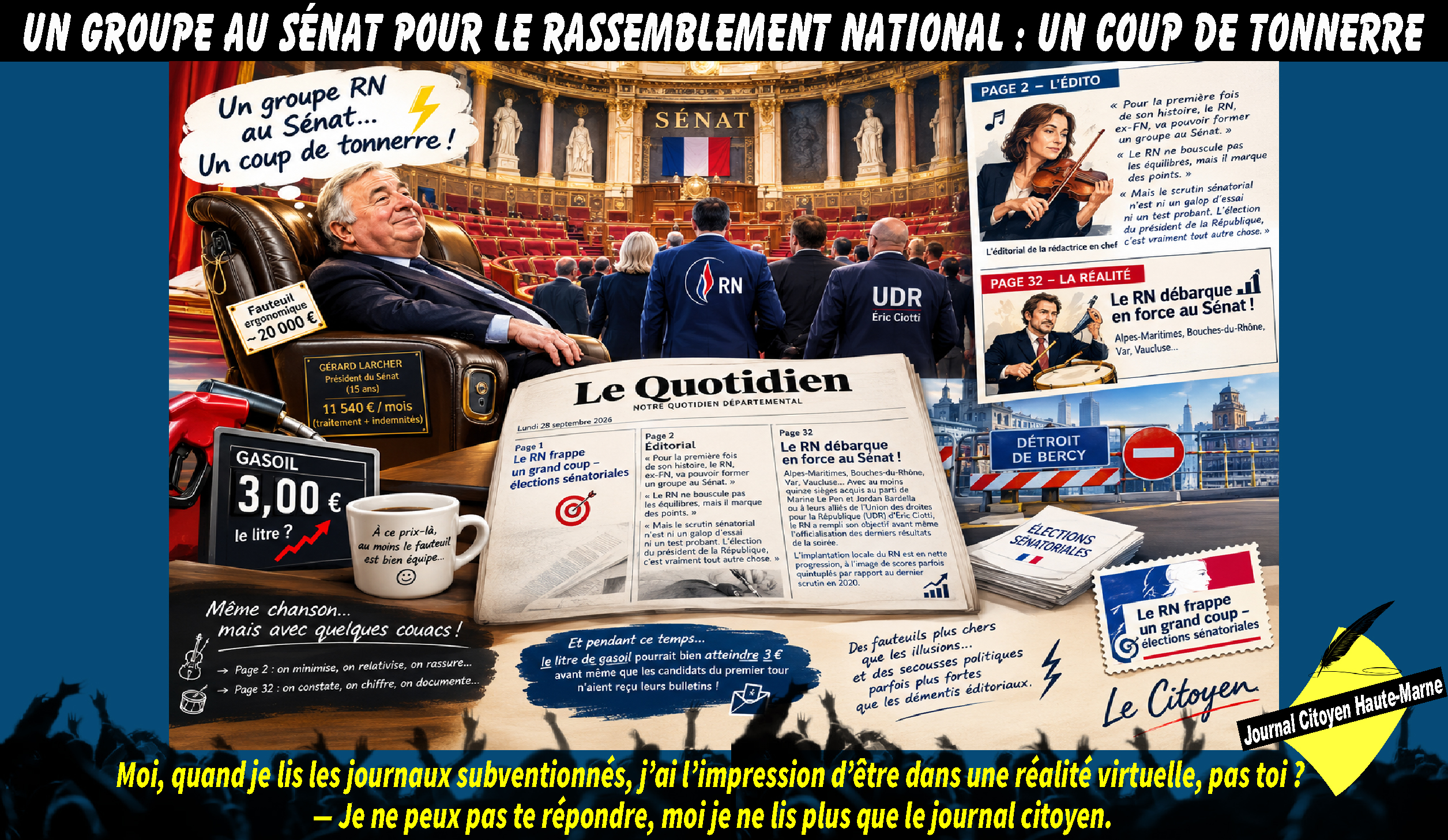 Un groupe au Sénat pour le Rassemblement National : un coup de tonnerre