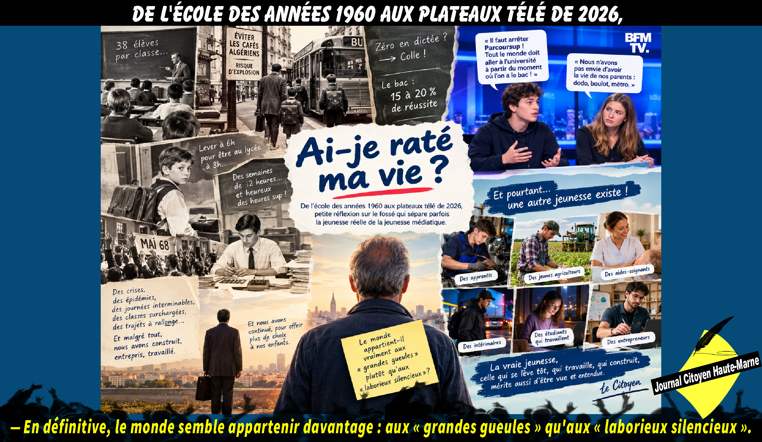 De l'école des années 1960 aux plateaux télé de 2026