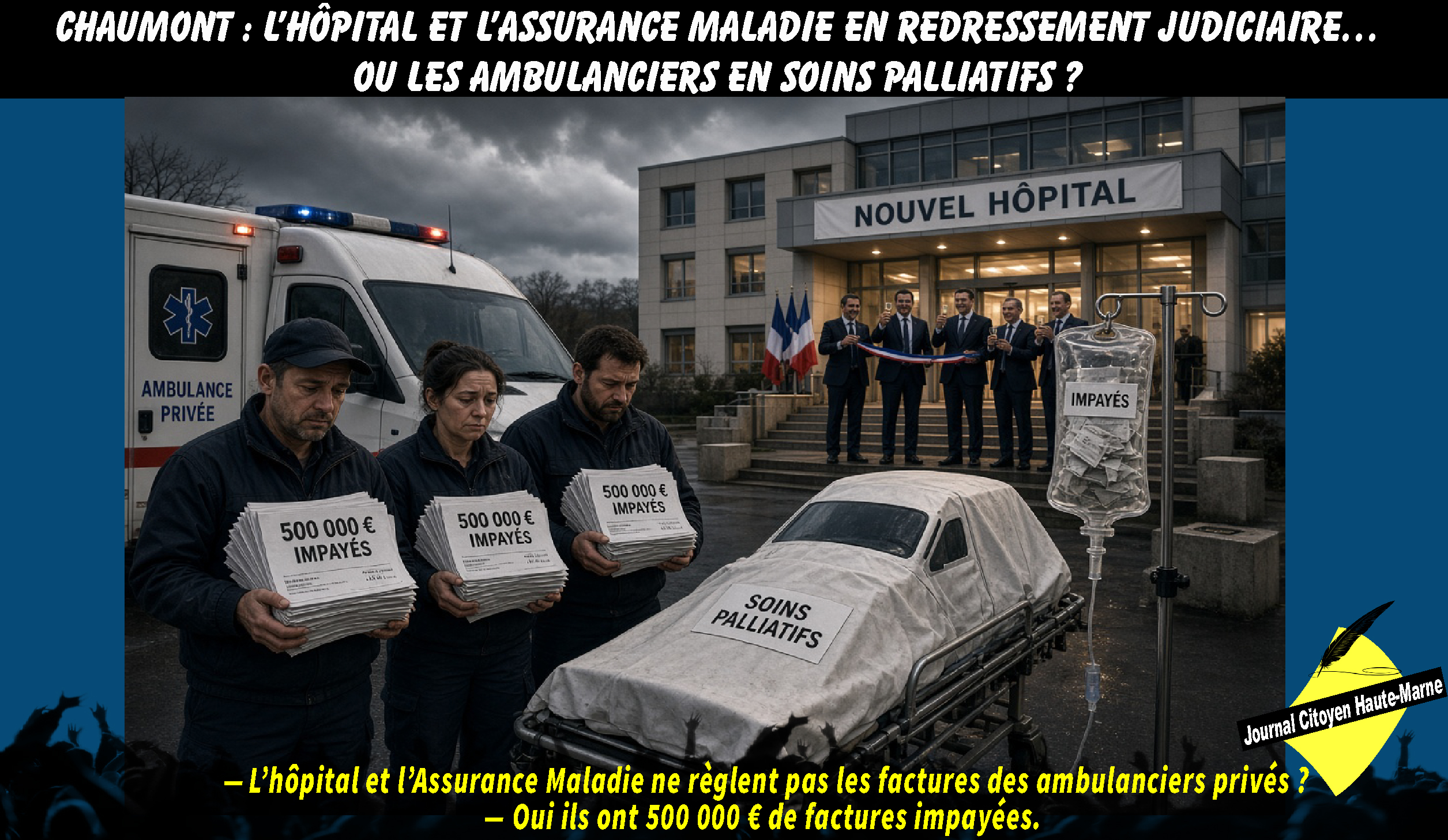 Chaumont : l’hôpital et l’Assurance Maladie en redressement judiciaire ?