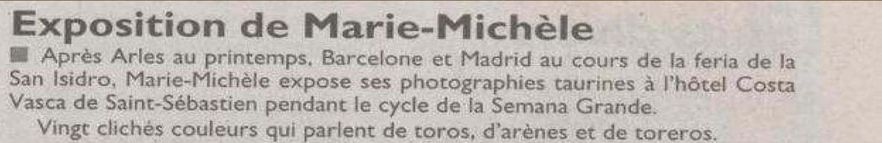 17 midi libre exposition de marie michele aout 2003