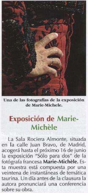 23 6toros6 exposicion de marie michele 30 mai 2006