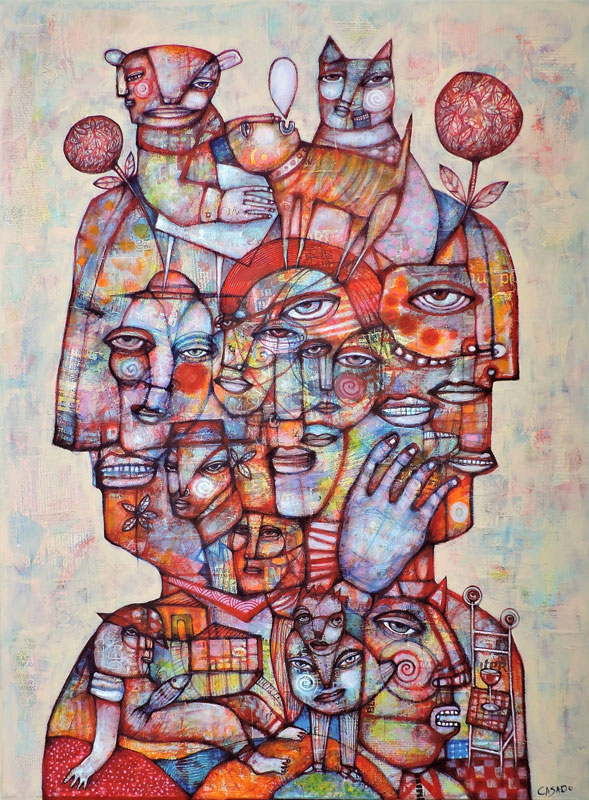 Portrait with trees by dan casado