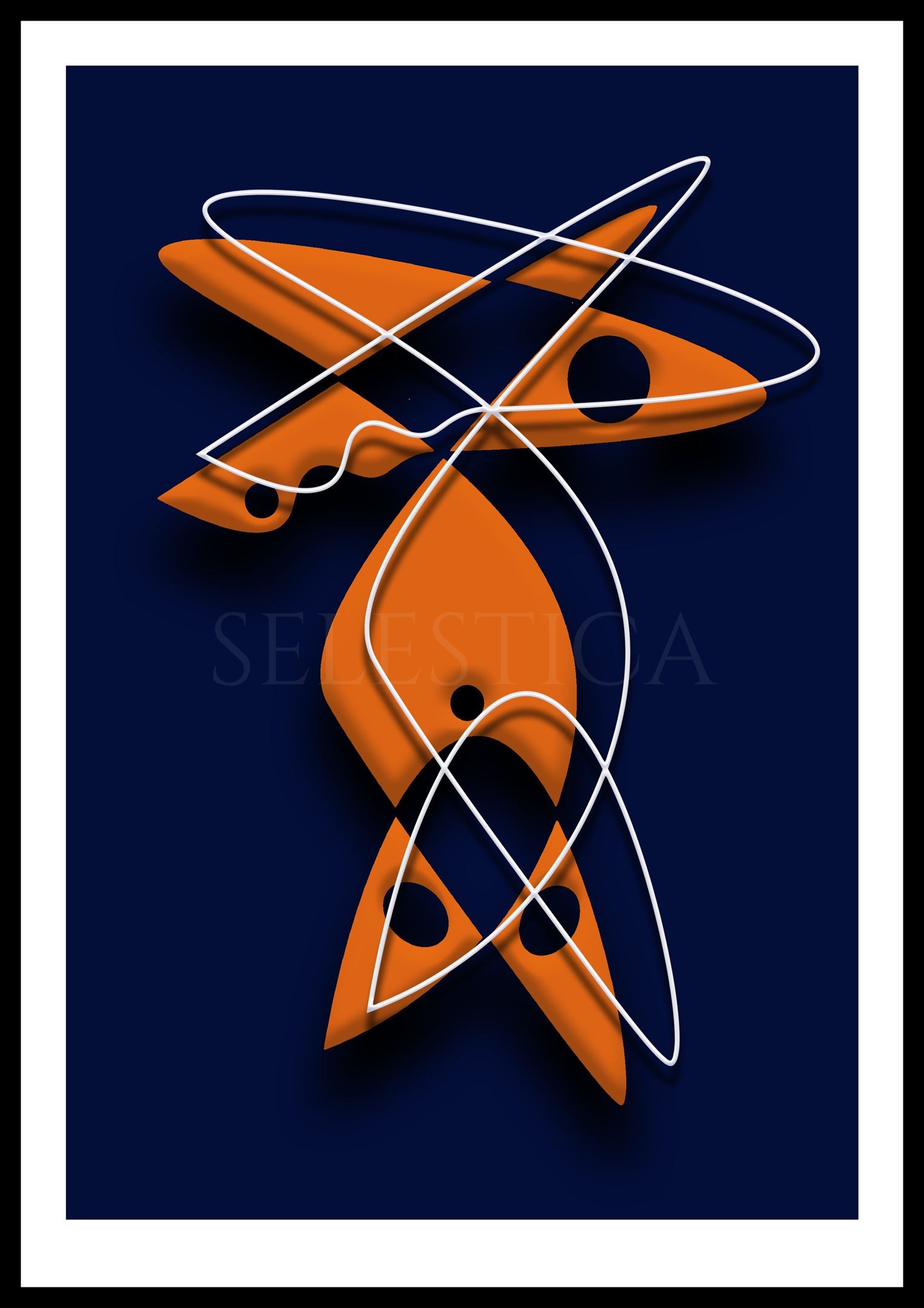 Artling Elya : personnage d'art numérique au design poétique. Collection Selestica, création de David Vereecken.
