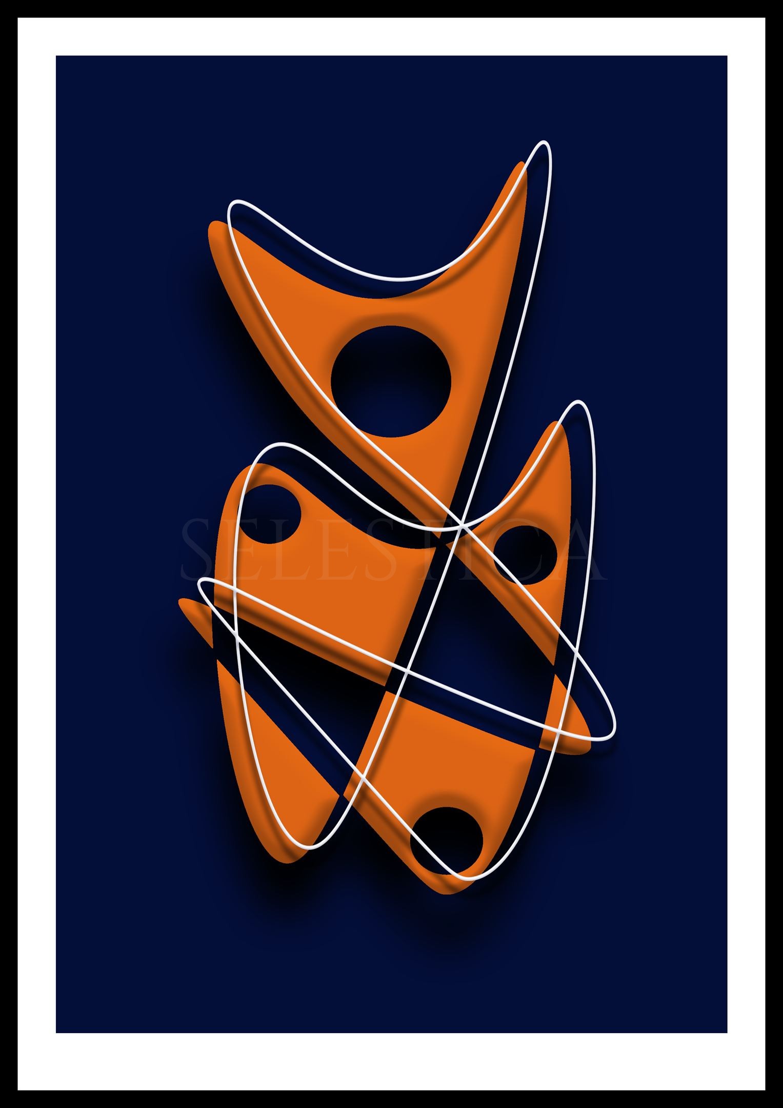 Artling Célesta : création numérique céleste et originale de l'univers Selestica, réalisée par l'artiste David Vereecken.
