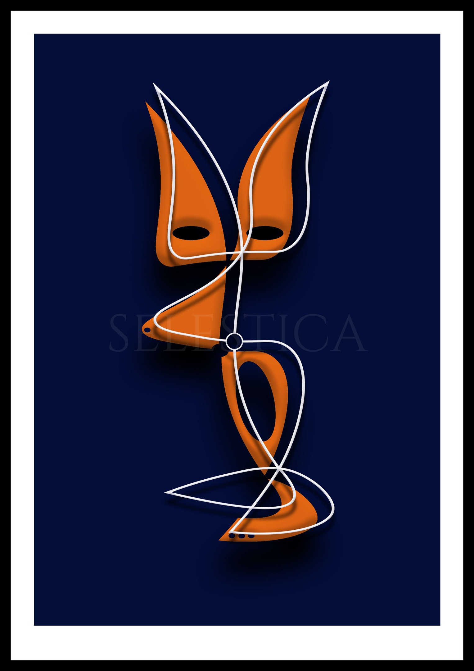 Artling Hyliana : œuvre numérique issue de la collection d'art digital Selestica. Création de David Vereecken.
