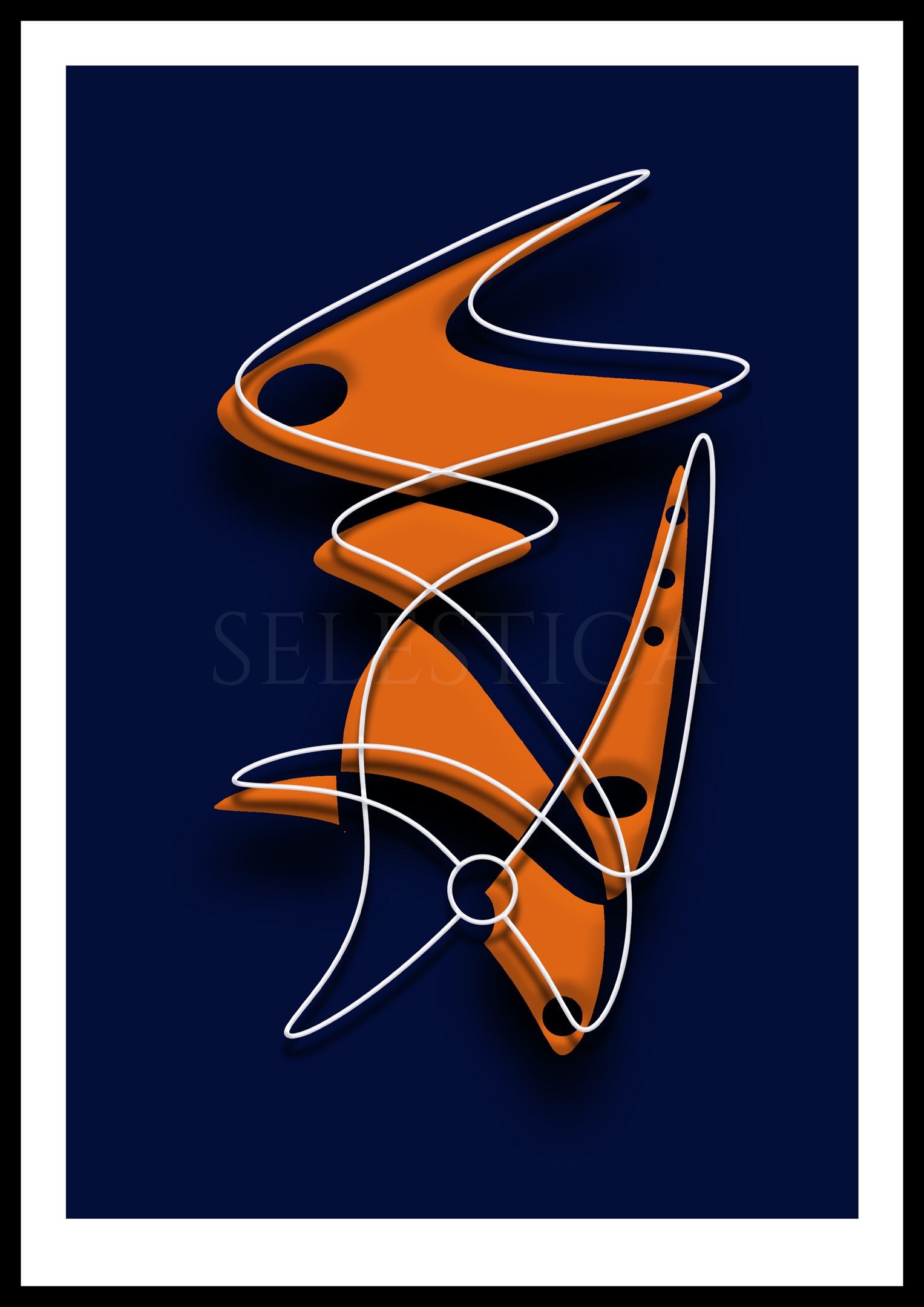 Artling Celera : œuvre d'art numérique conceptuelle de la collection Selestica. Design digital par David Vereecken.
