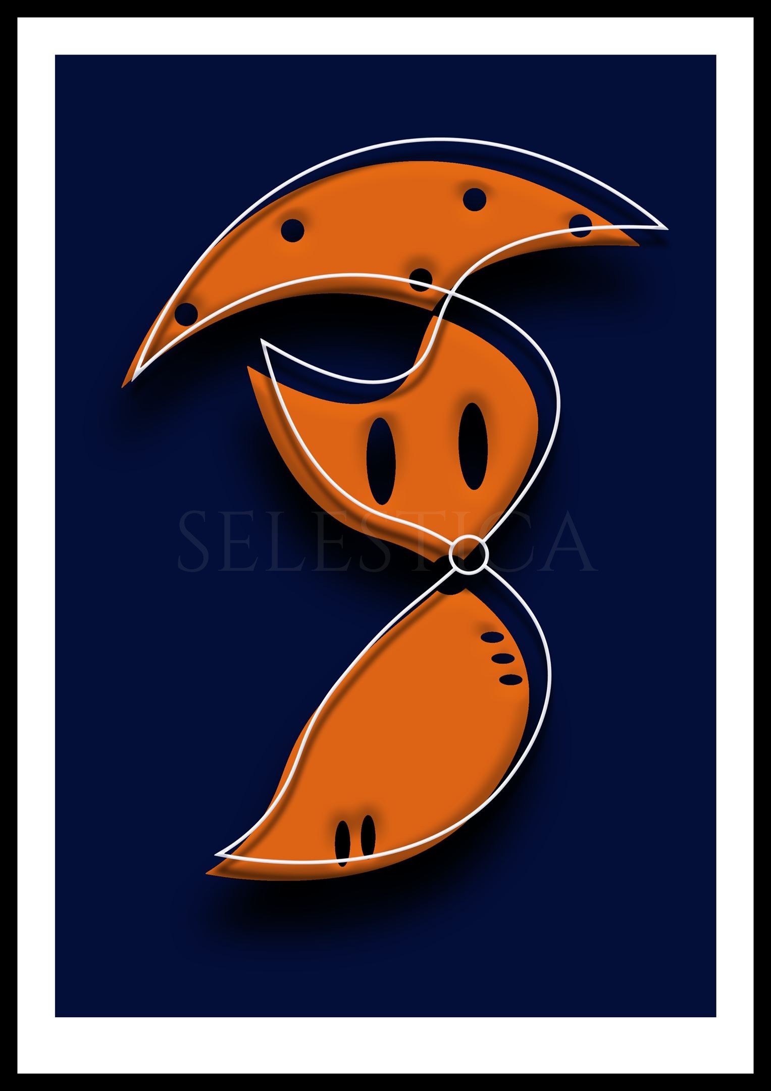 Artling Wyla : personnage numérique imaginaire et poétique. Art digital original Selestica par David Vereecken.
