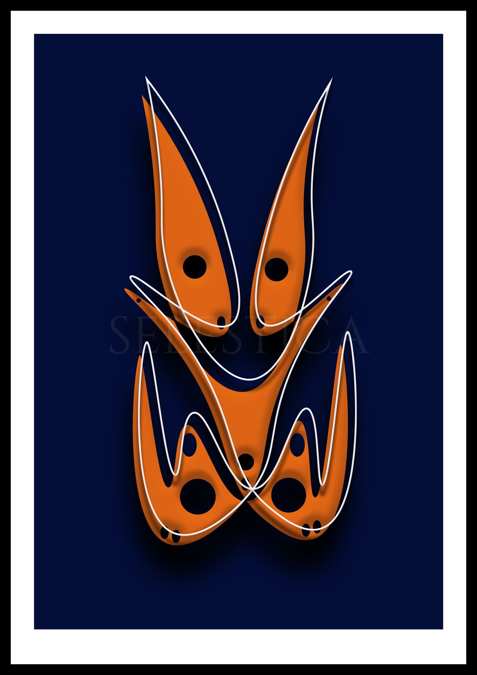 Artling Lucira : avatar numérique élégant et lumineux. Art digital original de la collection Selestica.
