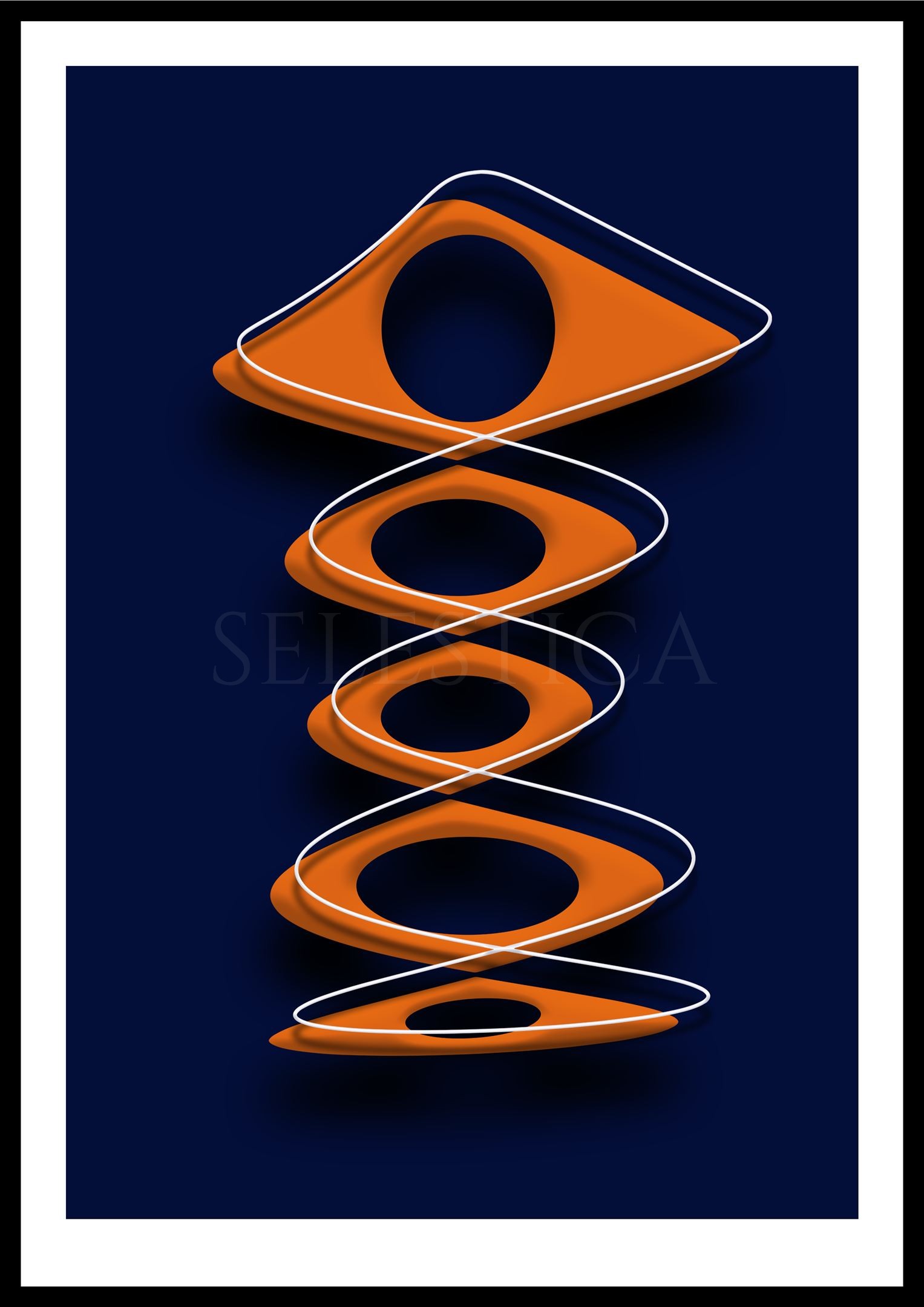 Artling Jennix : œuvre numérique aux détails technologiques et futuristes. Collection Selestica par David Vereecken.
