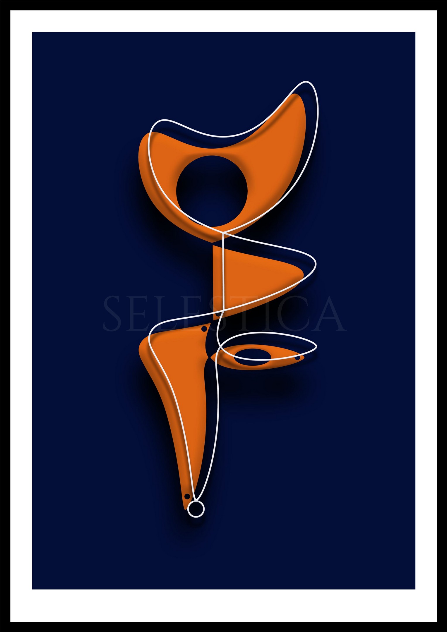 Artling Carlisa : personnage numérique imaginaire et élégant. Art digital original Selestica par David Vereecken.
