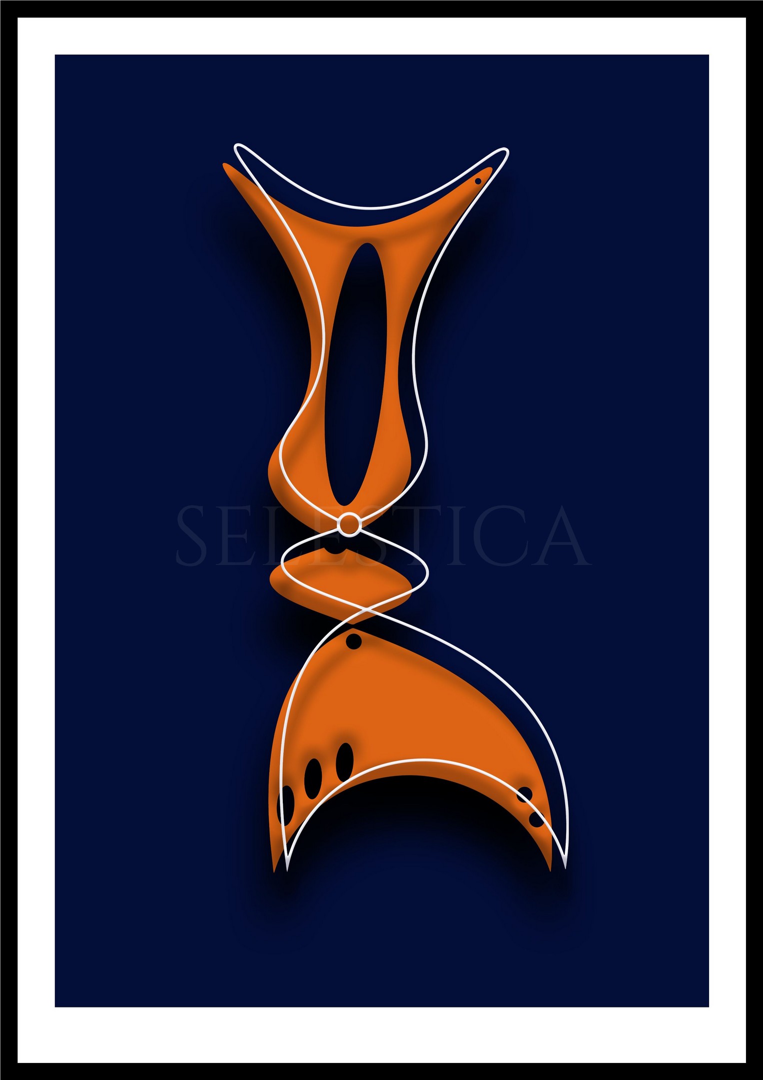 Artling Jaggex : œuvre numérique au caractère affirmé. Création digitale exclusive de la série Selestica.
