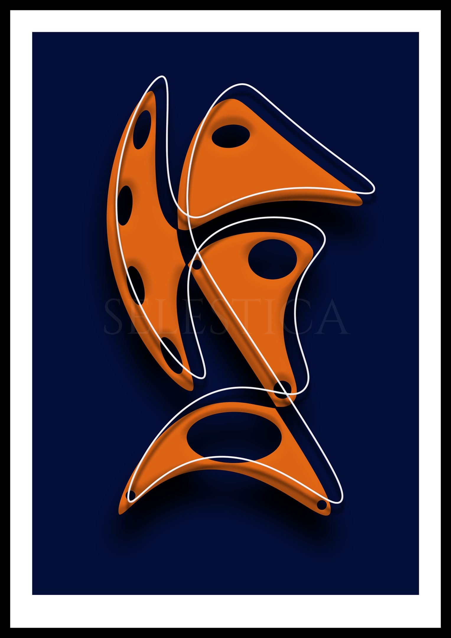 Artling Kai : œuvre d'art numérique conceptuelle et minimaliste. Design digital de l'univers Selestica par David Vereecken.
