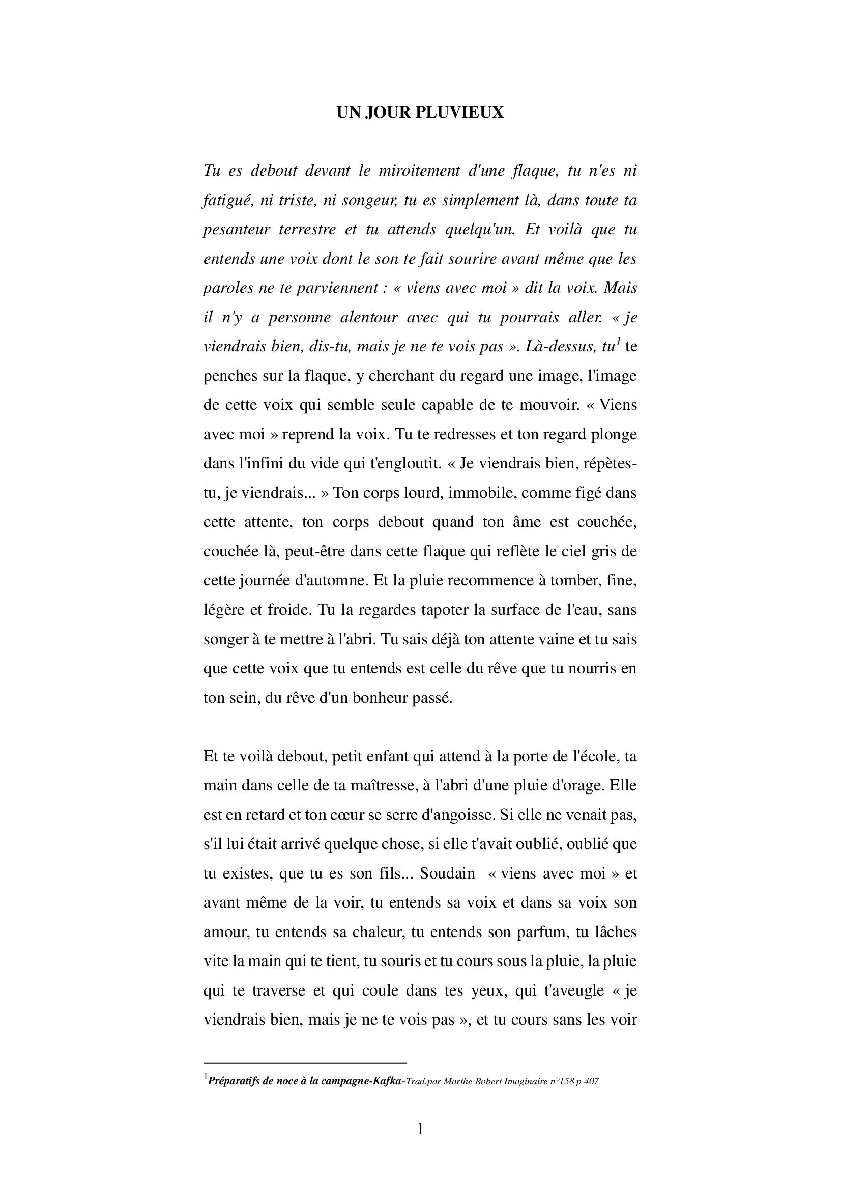 Un jour pluvieux 0
