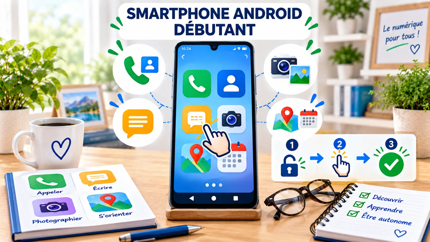 Smartphone Android débutant