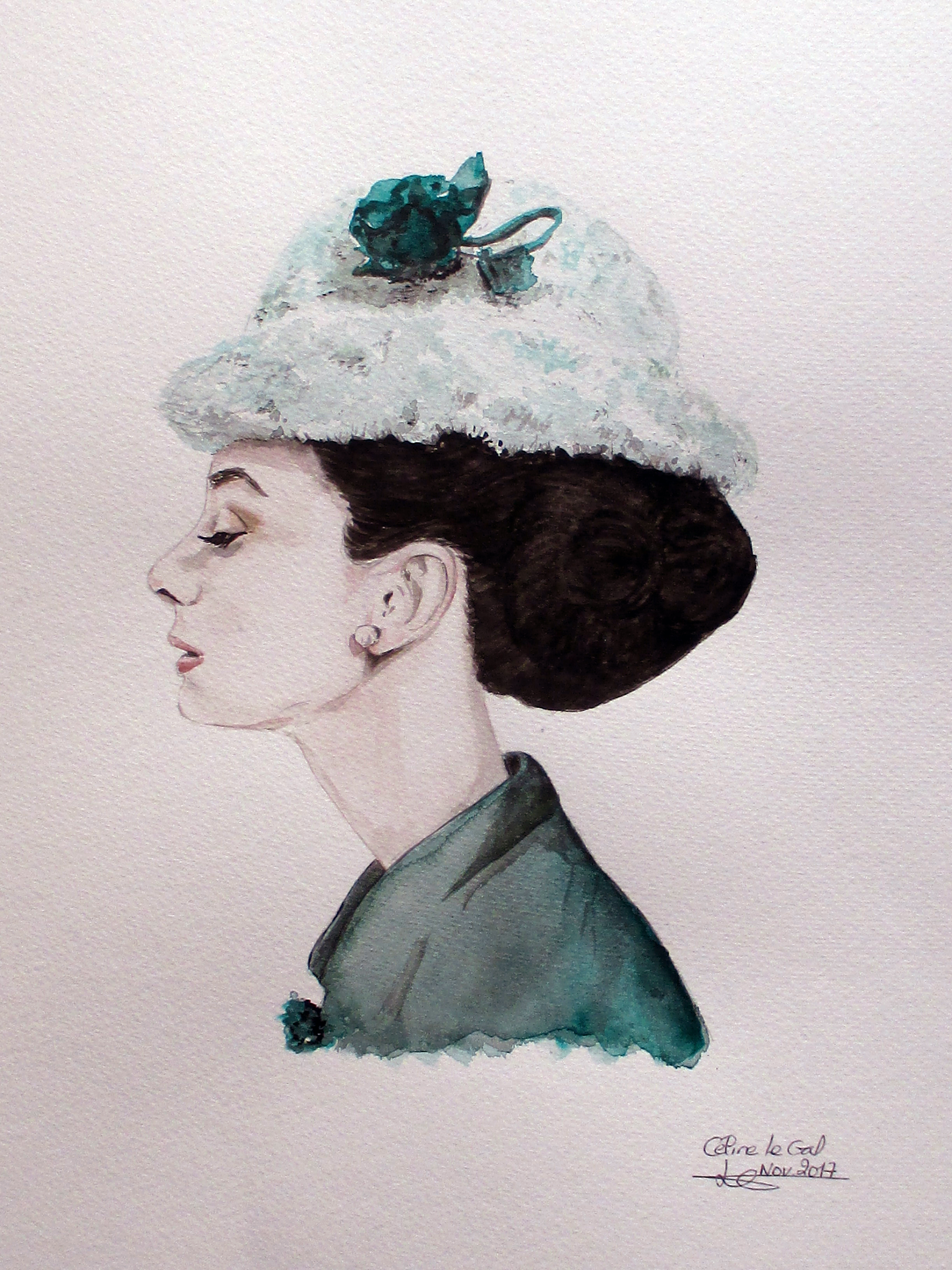 Audrey hepburen vert