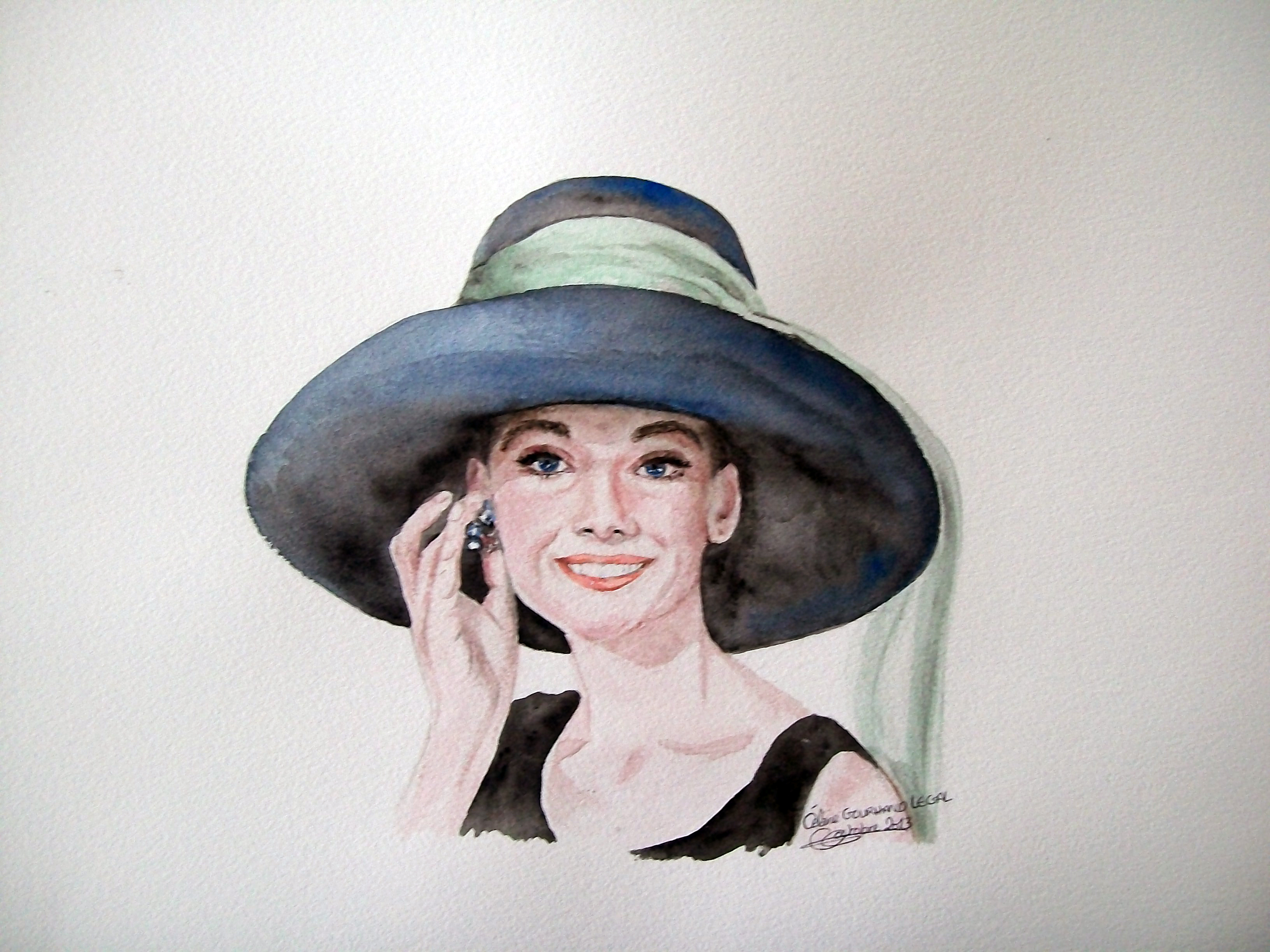 Audrey hepburn chapeau voile