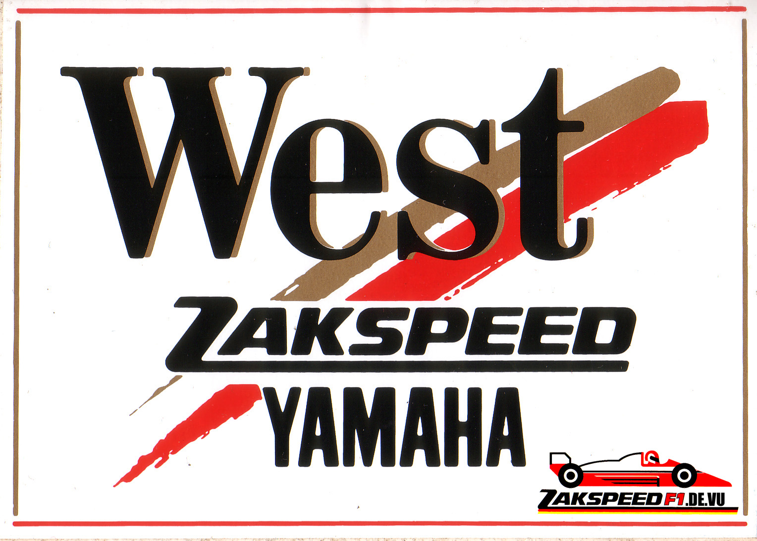 West zakspeed yamaha klein