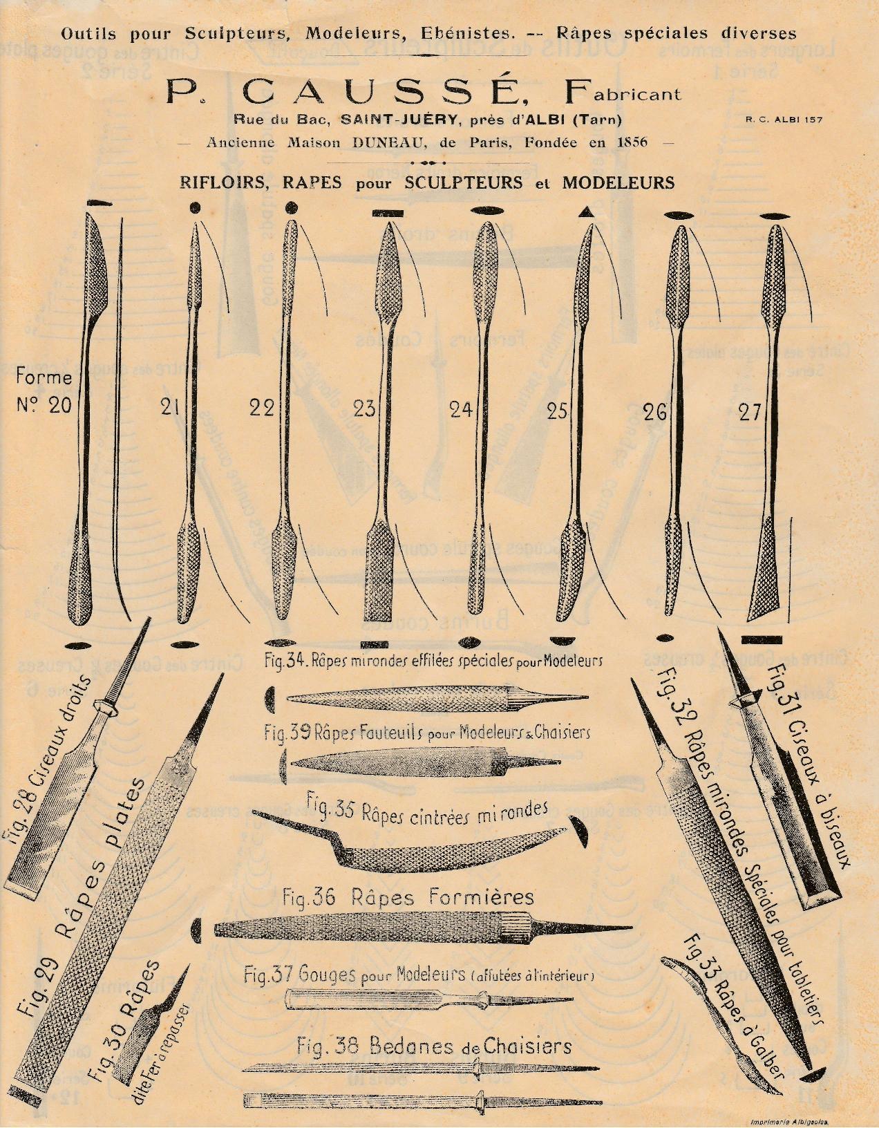 Prospectus Caussé,
milieu XXème siècle