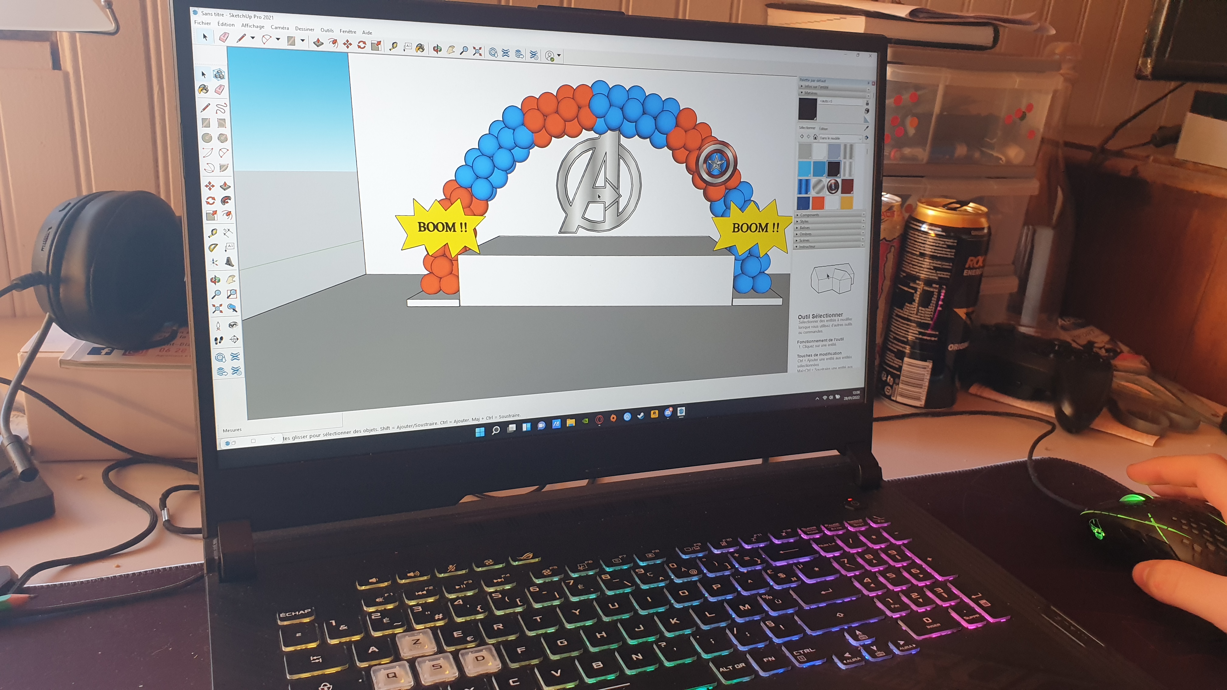 Plan 3d de presentation