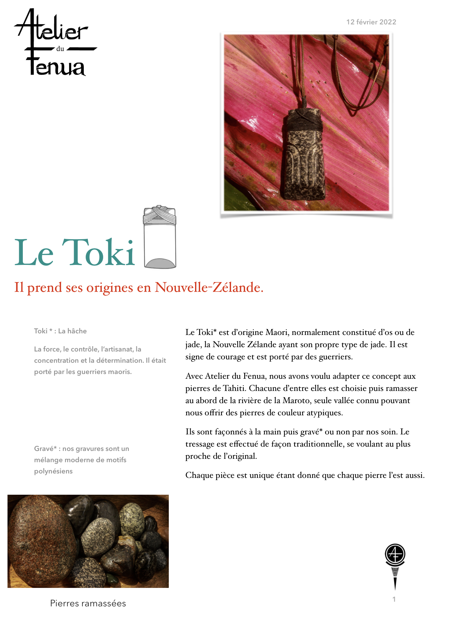 Atelier du Fenua - Le Toki